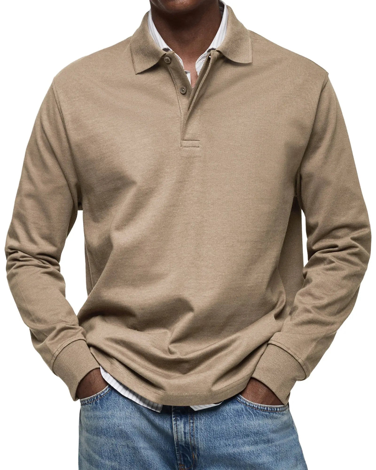 Luxury Long Sleeve Polo