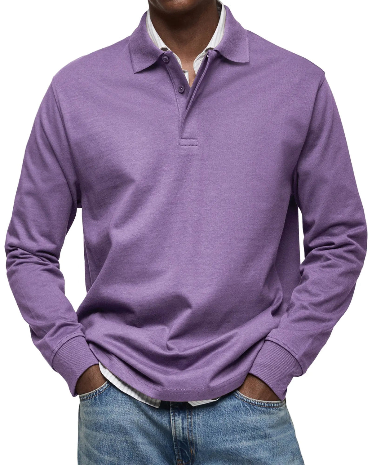Luxury Long Sleeve Polo