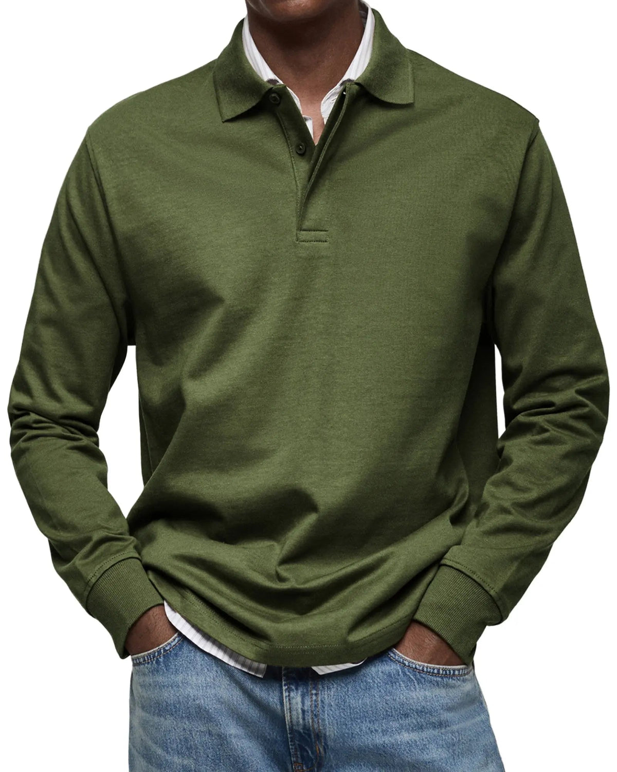 Luxury Long Sleeve Polo