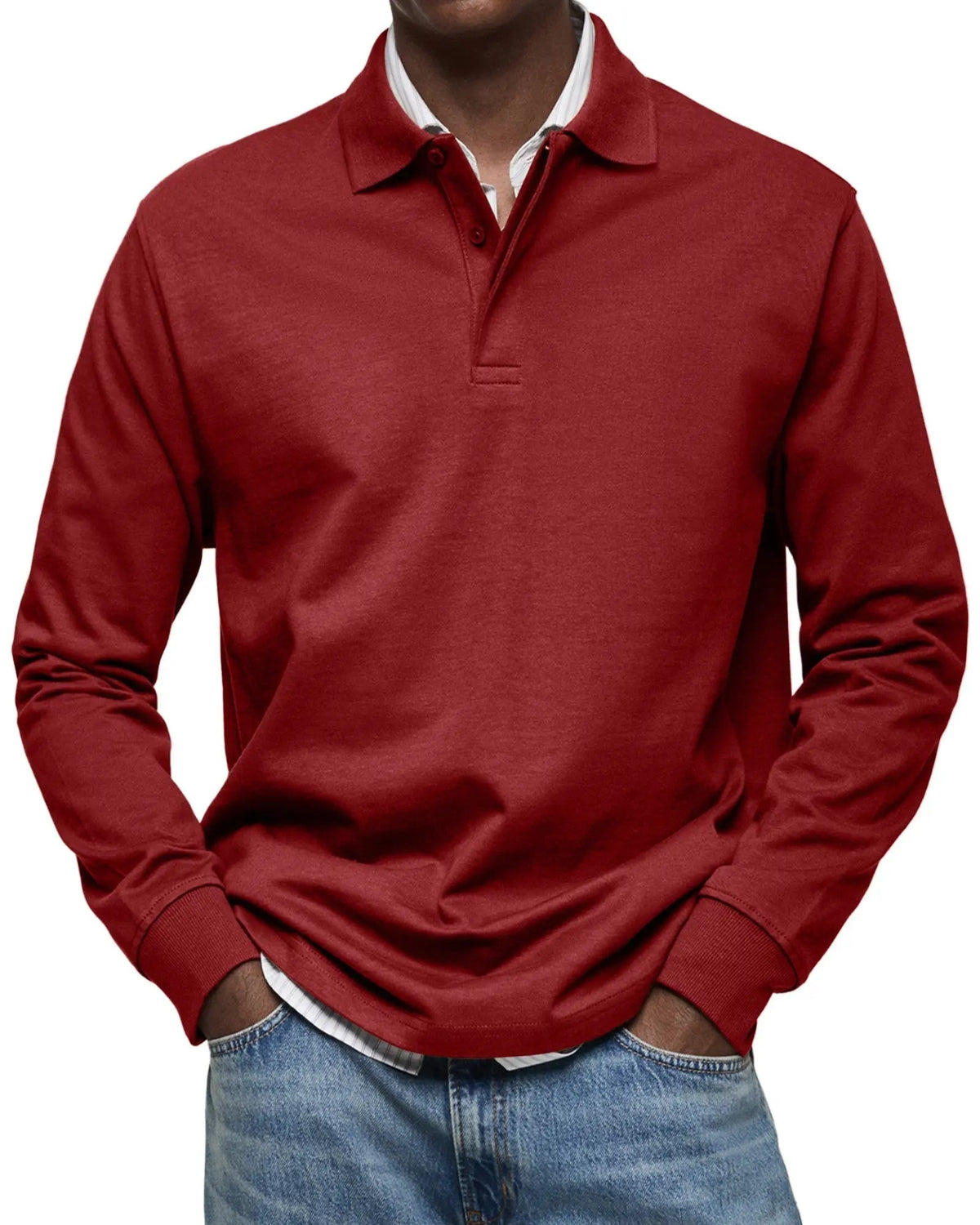 Luxury Long Sleeve Polo