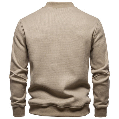 TEXTURED HENLEY SWEATSHIRT FOR MEN