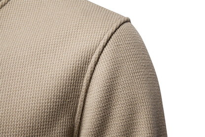 TEXTURED HENLEY SWEATSHIRT FOR MEN