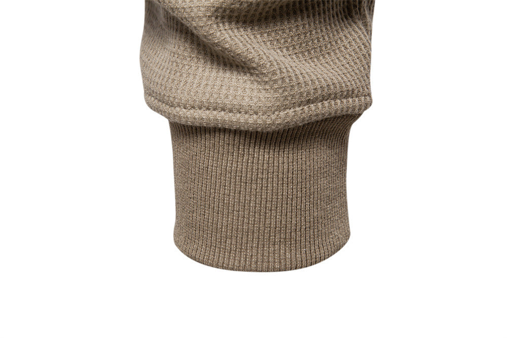 TEXTURED HENLEY SWEATSHIRT FOR MEN