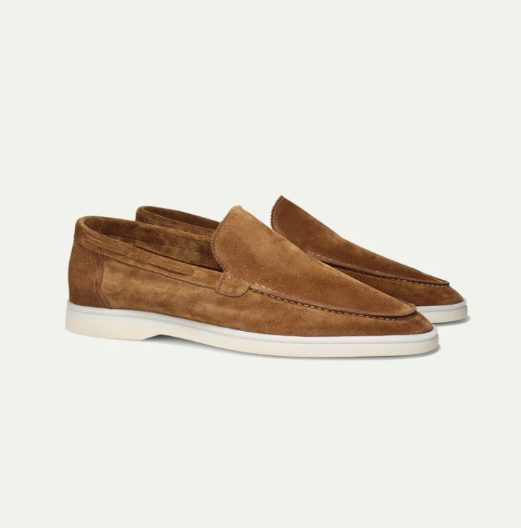 SUEDE SLIP-ON LOAFERS FOR MEN