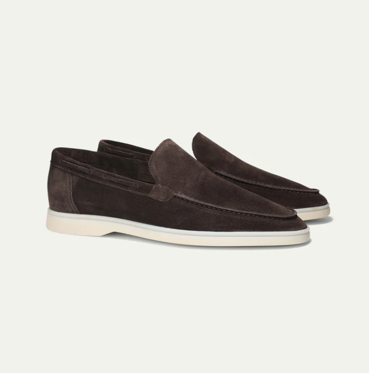 SUEDE SLIP-ON LOAFERS FOR MEN