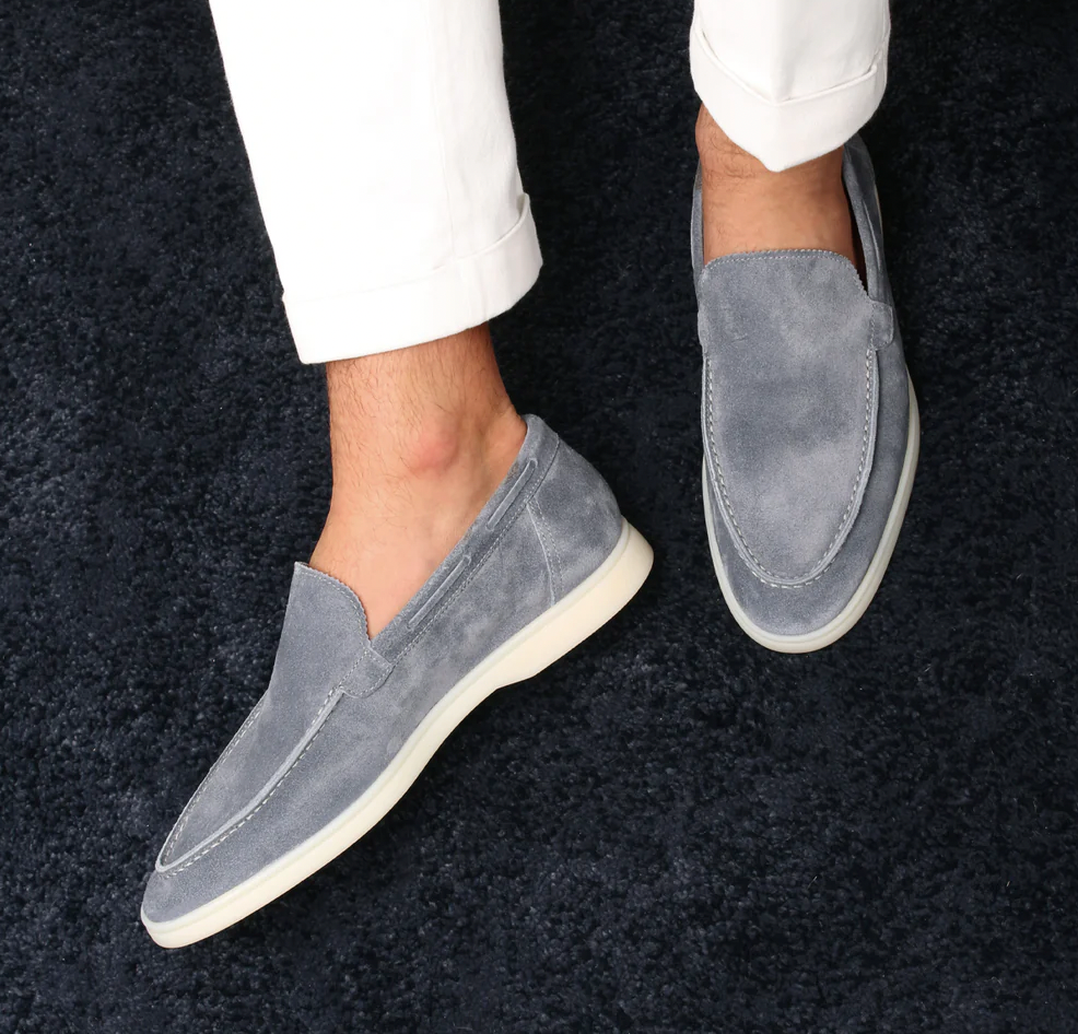 SUEDE SLIP-ON LOAFERS FOR MEN