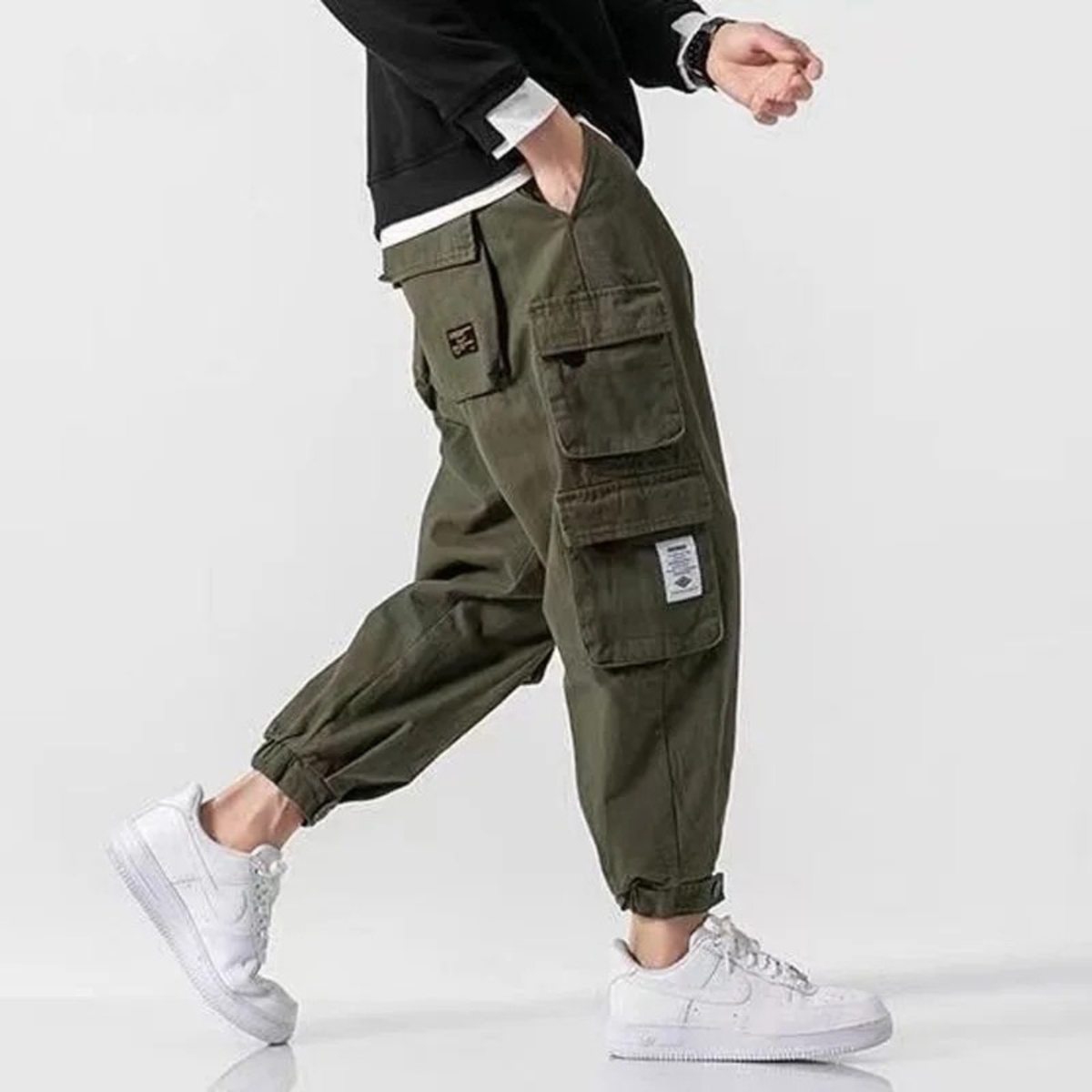 TAPERED CARGO PANTS FOR MEN
