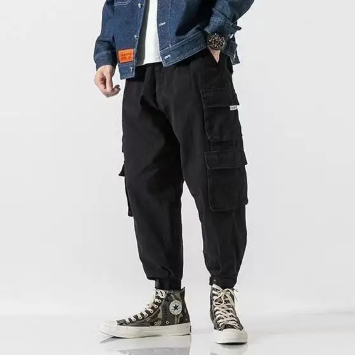 TAPERED CARGO PANTS FOR MEN
