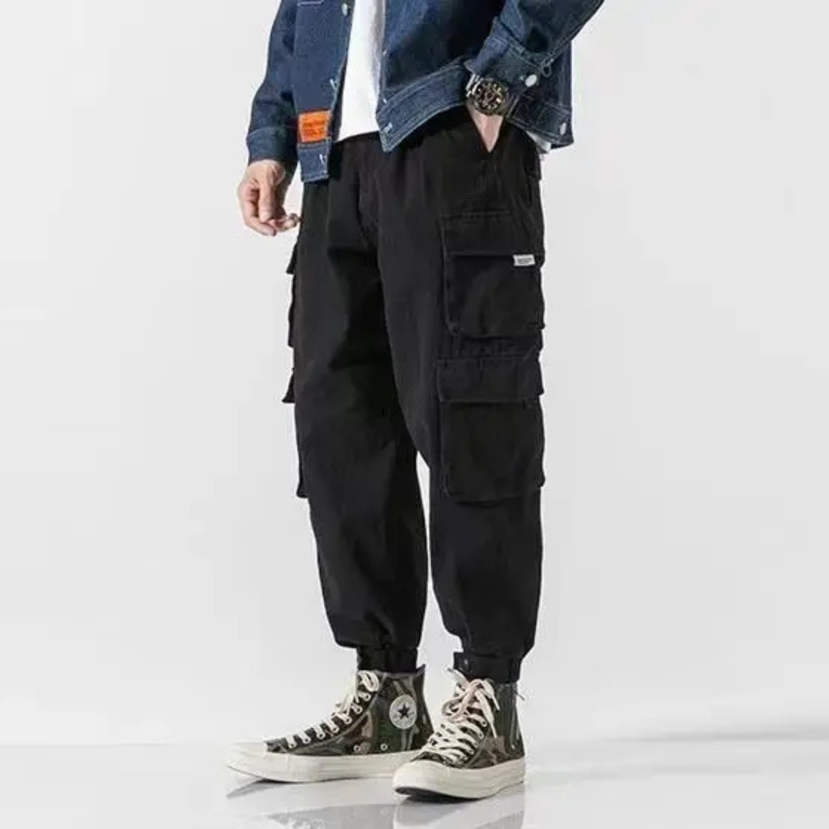 TAPERED CARGO PANTS FOR MEN