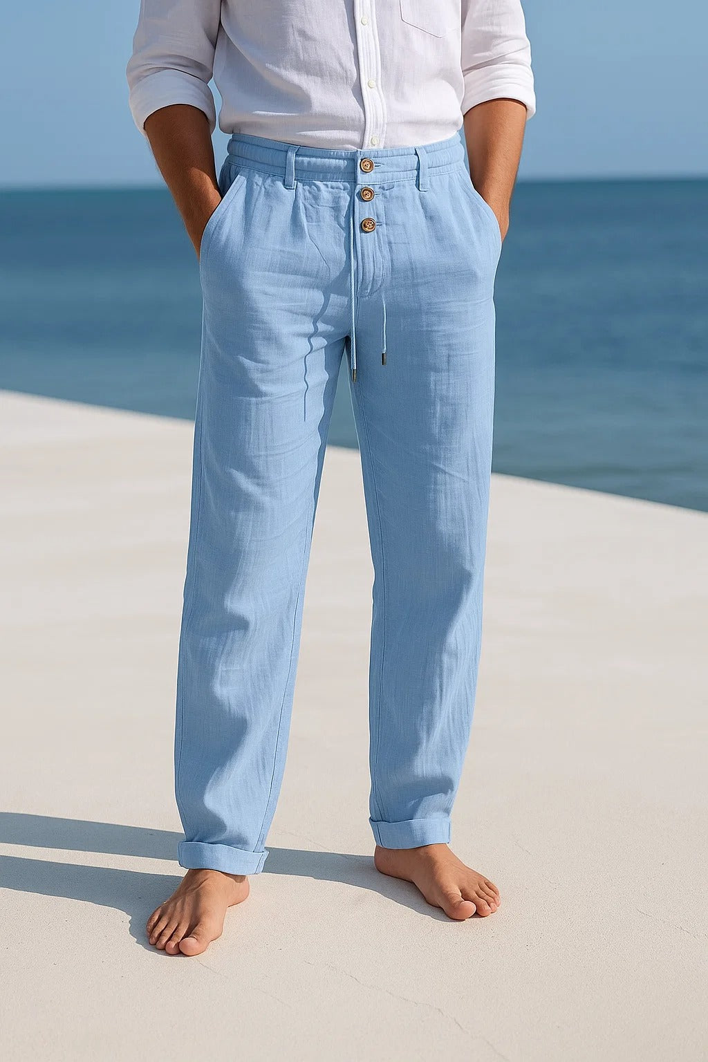 STRAIGHT-LEG TROUSERS FOR MEN