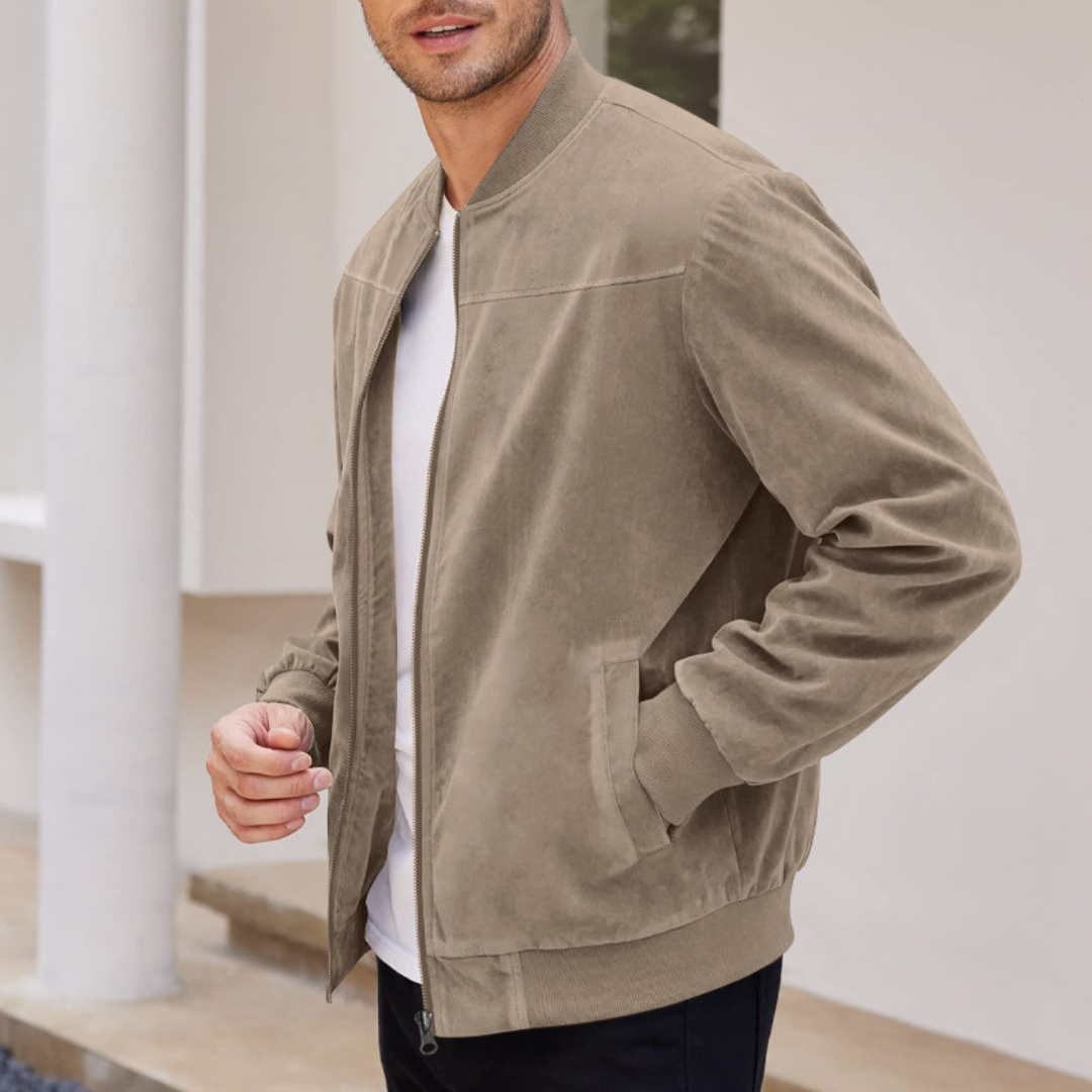 FAUX BOMBER JACKET FOR MEN