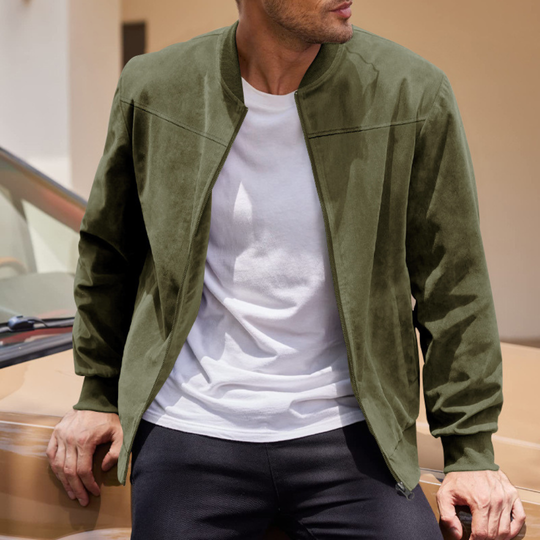FAUX BOMBER JACKET FOR MEN