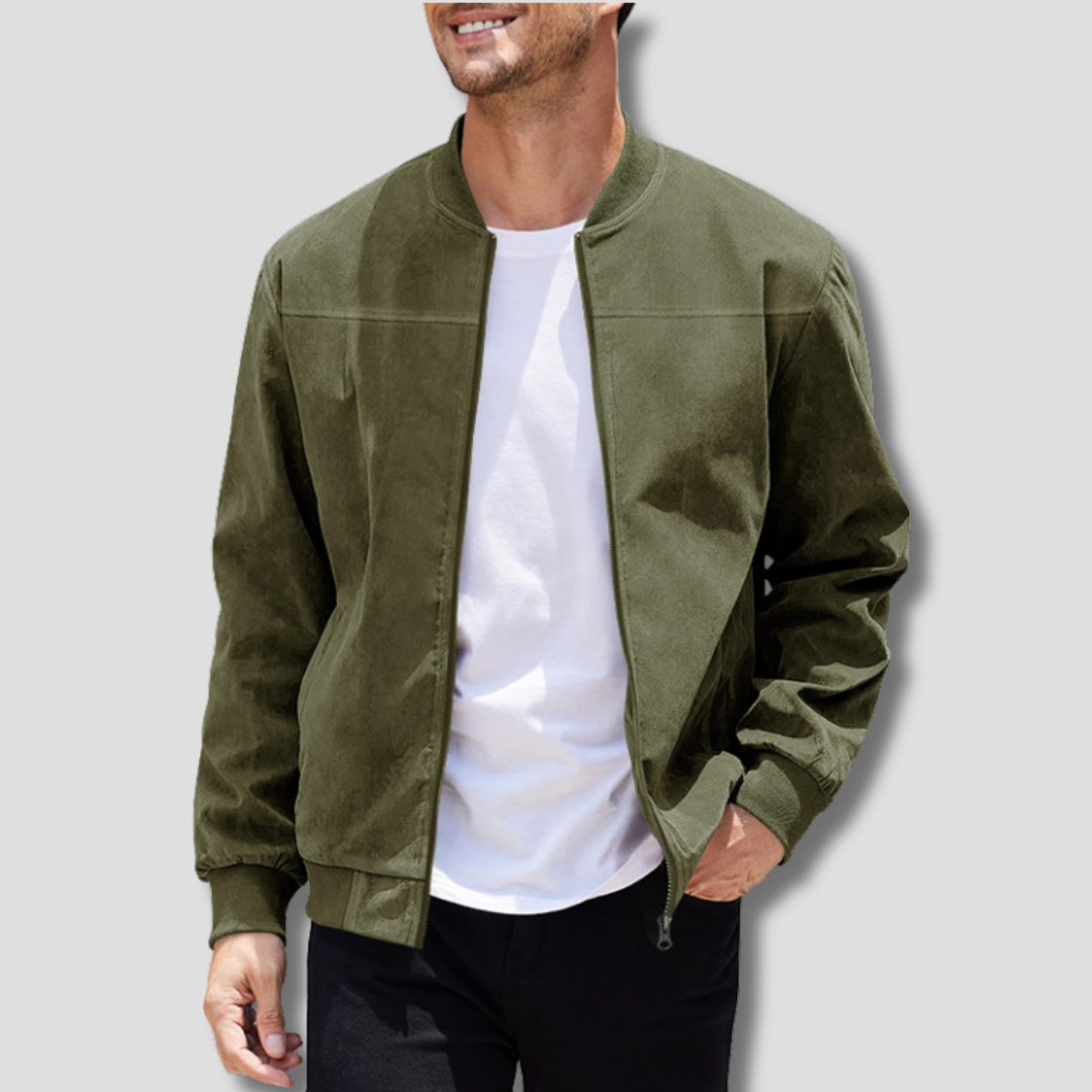 FAUX BOMBER JACKET FOR MEN