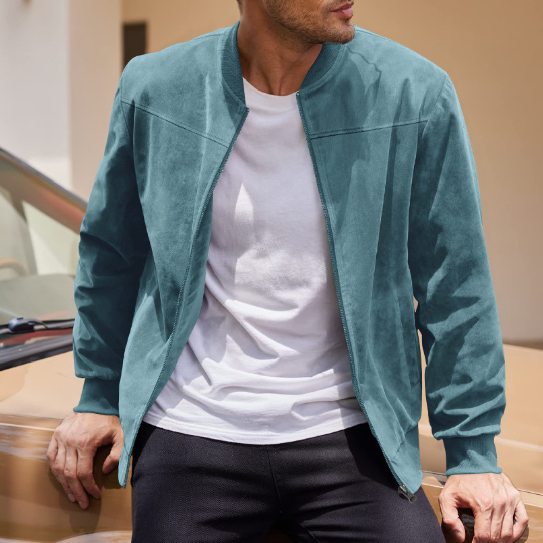 FAUX BOMBER JACKET FOR MEN
