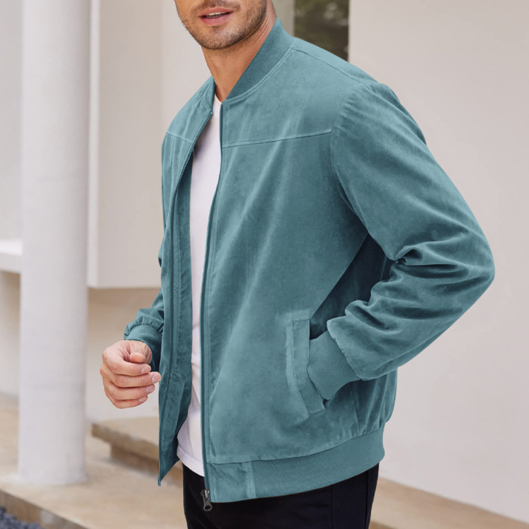 FAUX BOMBER JACKET FOR MEN