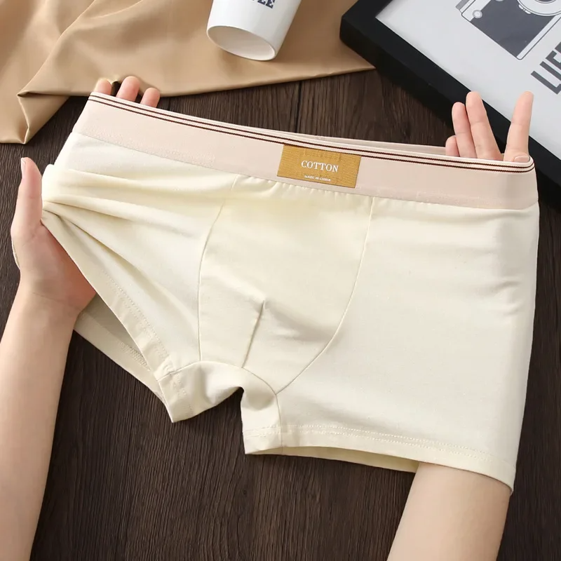 Men Daily Boxer Briefs with Contrasting Waistband