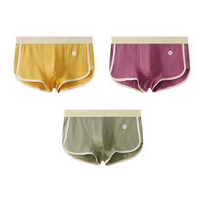 Men Daily Wear Boxer Briefs Color-Blocked