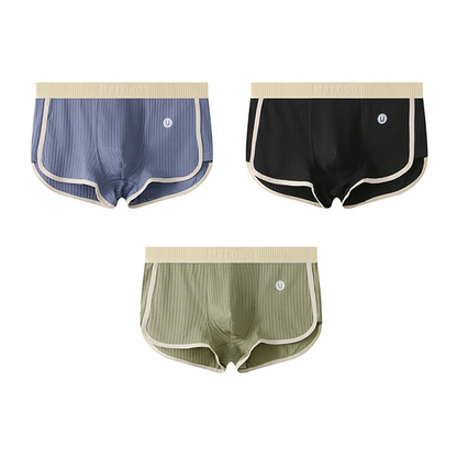 Men Daily Wear Boxer Briefs Color-Blocked