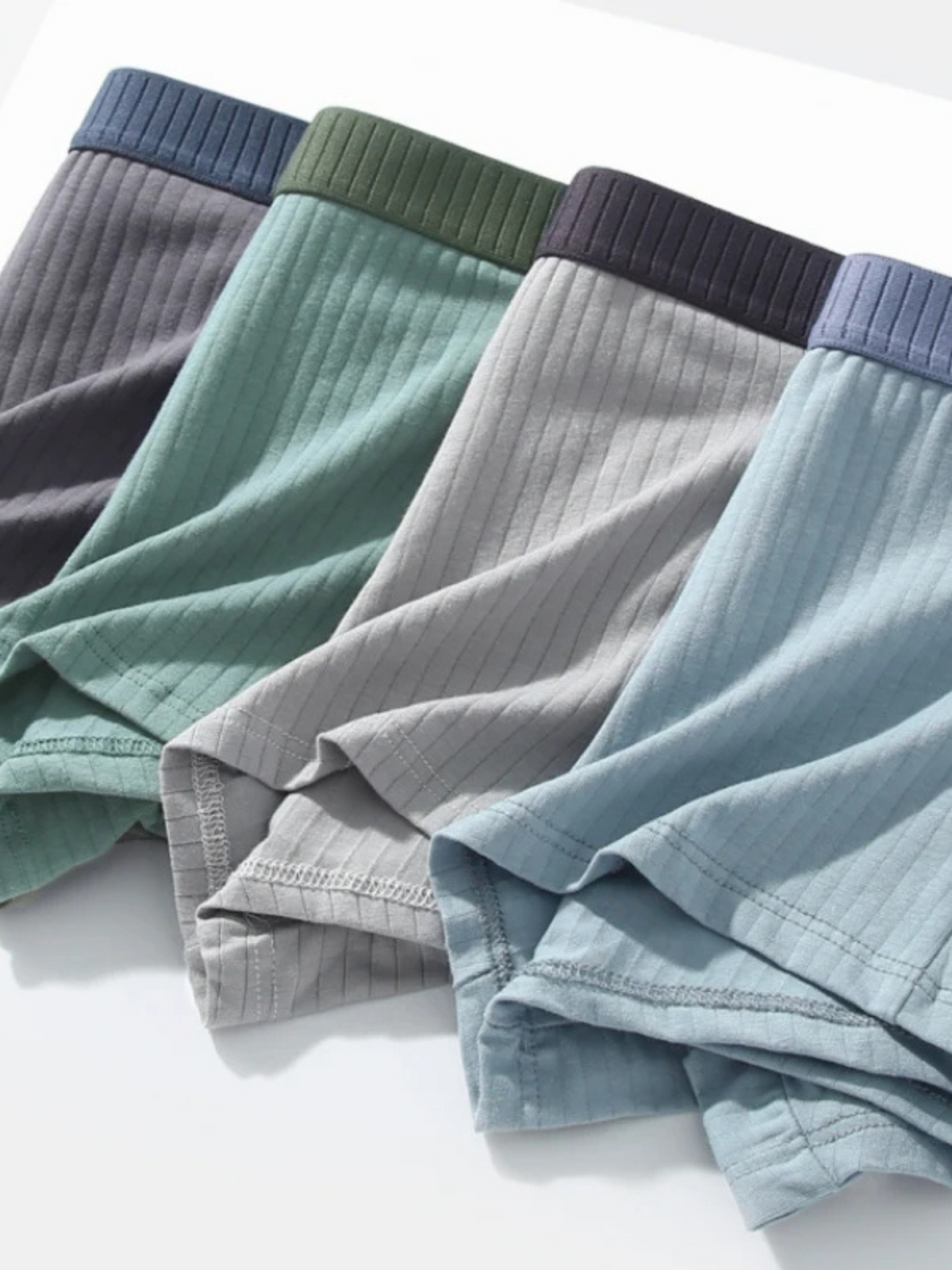 Men daily wear boxer briefs ribbed