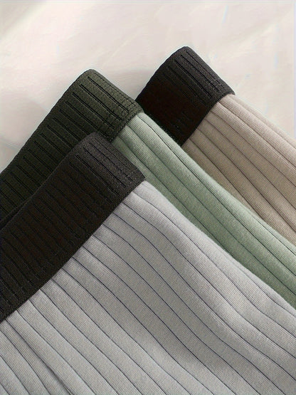 Men daily wear boxer briefs ribbed