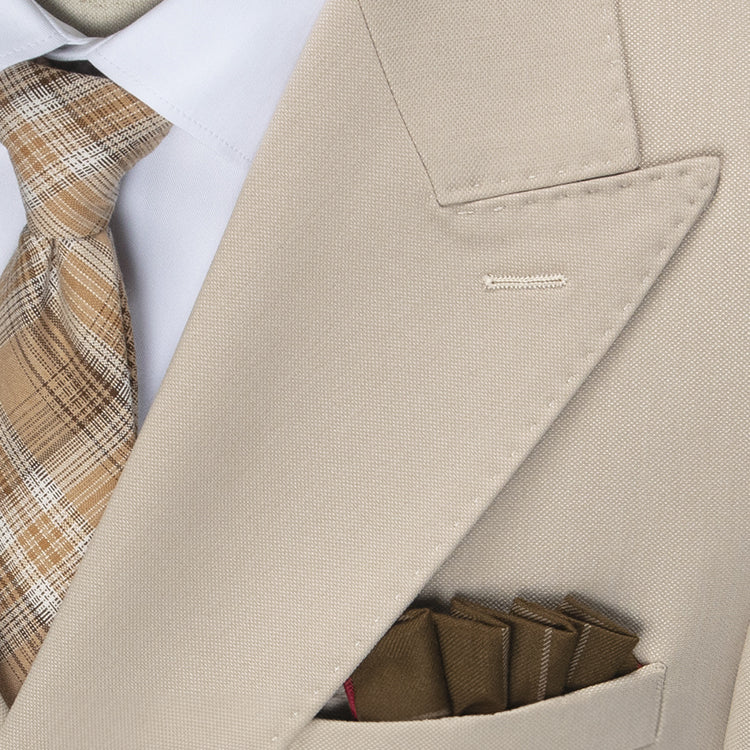 Men wedding double-breasted suit peak lapels