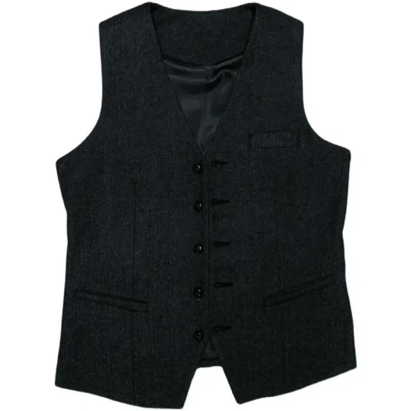 Men Wedding Three‑Piece Suit Tweed