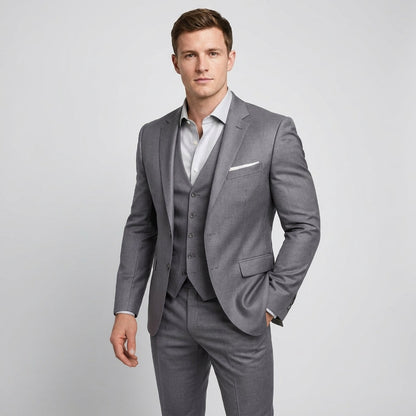 Men formal three-piece suit slim fit