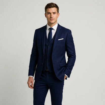 Men formal three-piece suit slim fit