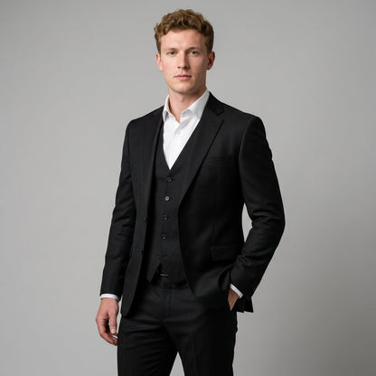 Men formal three-piece suit slim fit