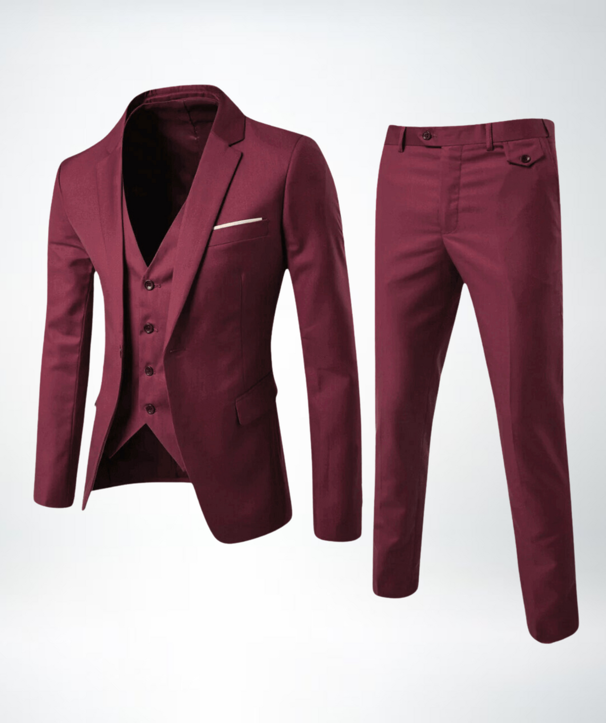 Men formal three-piece suit slim fit