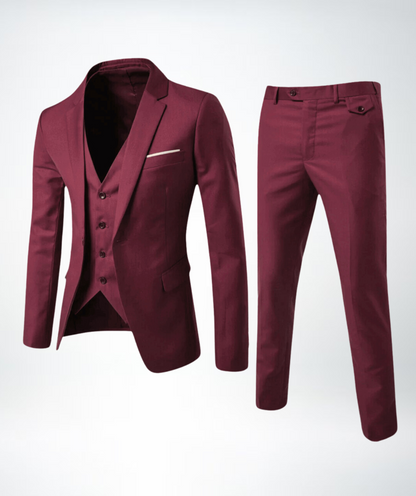 Men formal three-piece suit slim fit