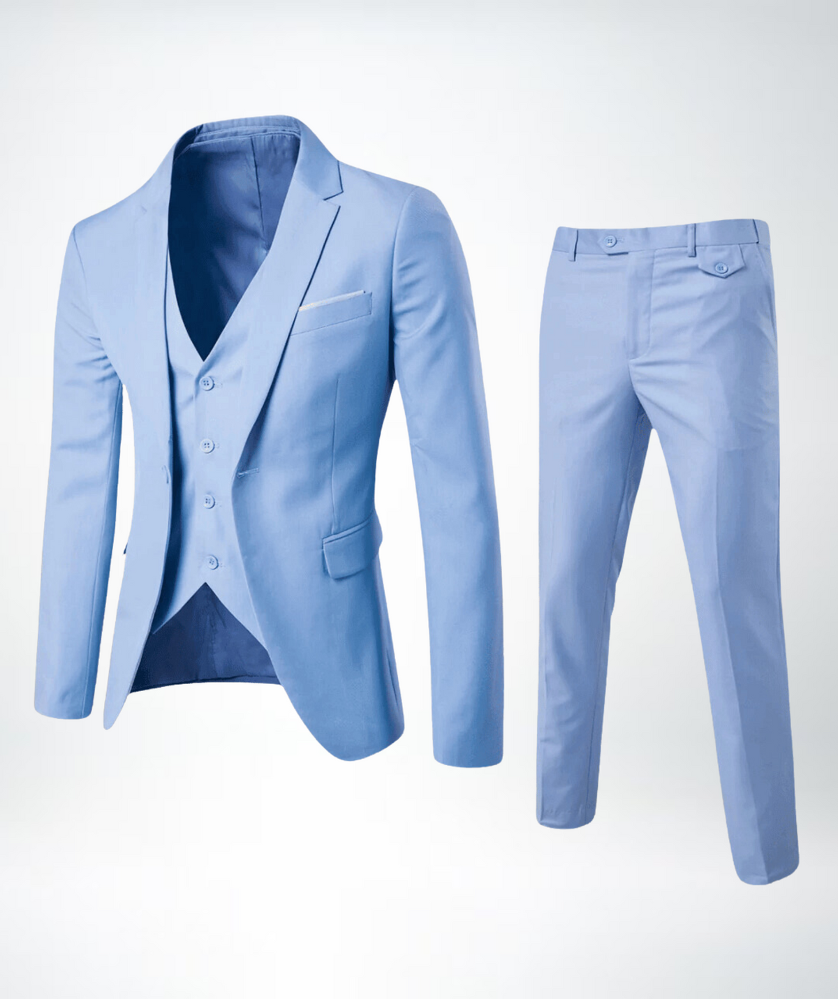 Men formal three-piece suit slim fit
