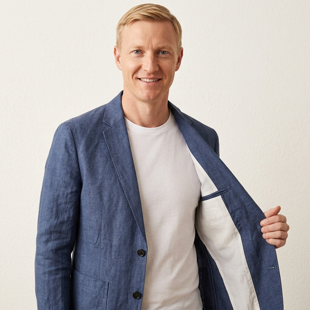 UNSTRUCTURED BLAZER FOR MEN