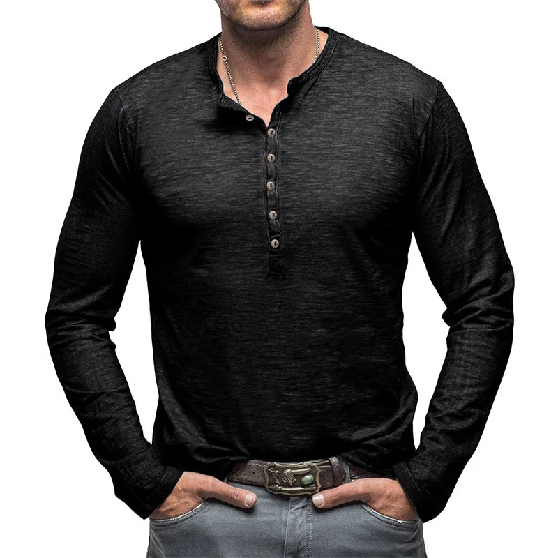 HENLEY SHIRT FOR MEN