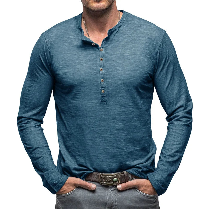HENLEY SHIRT FOR MEN