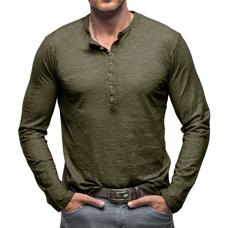 HENLEY SHIRT FOR MEN