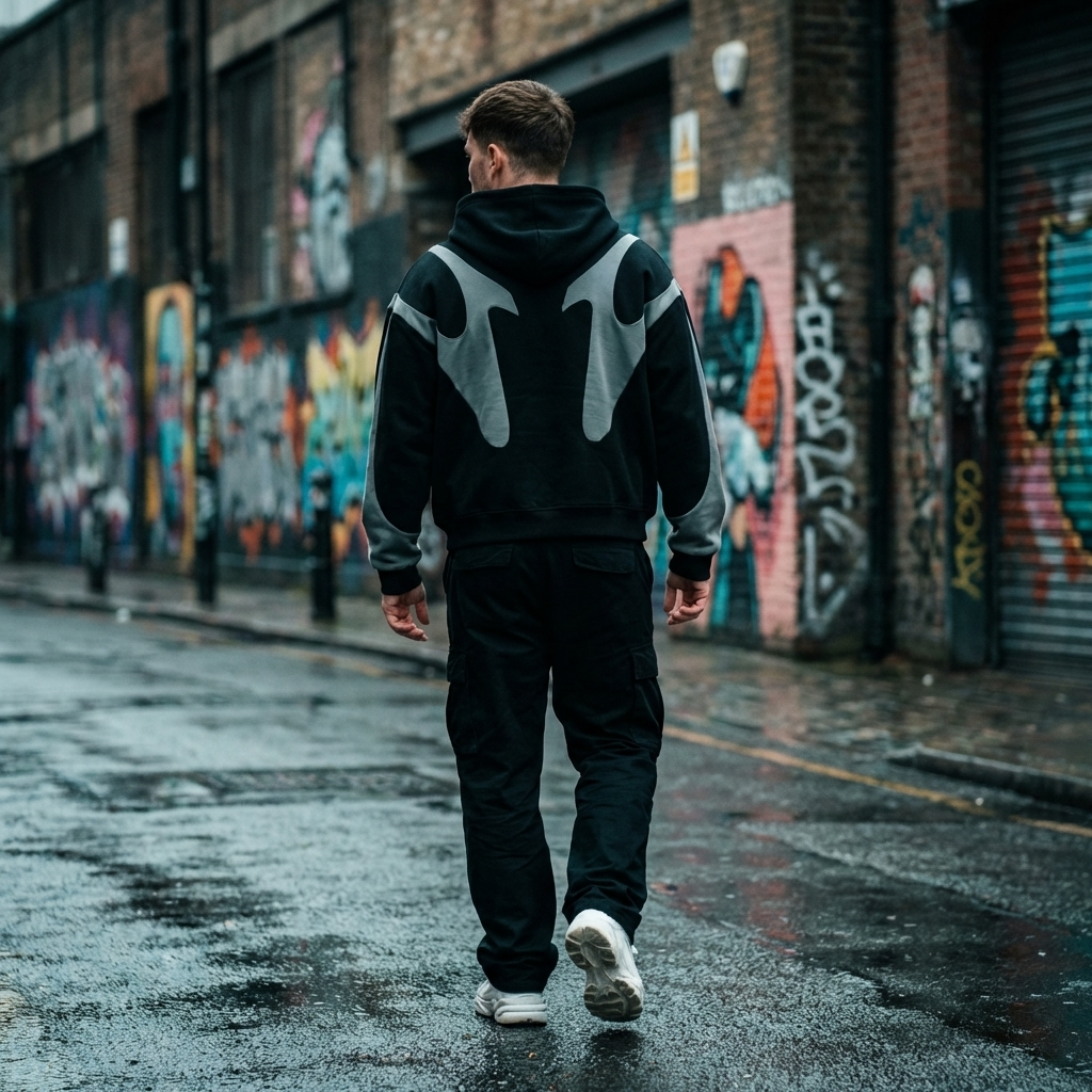 PATCHWORK ZIP HOODIE FOR MEN