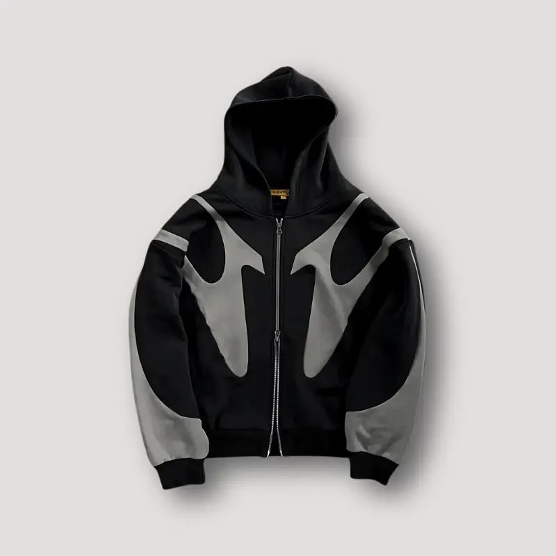 PATCHWORK ZIP HOODIE FOR MEN