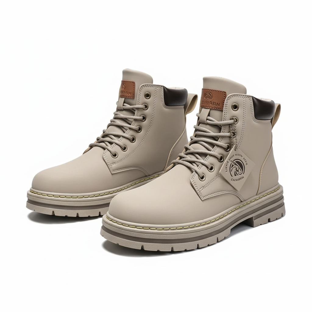 LACE-UP WORK BOOTS FOR MEN
