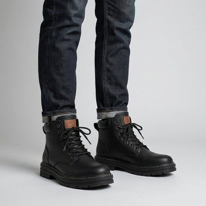 LACE-UP WORK BOOTS FOR MEN