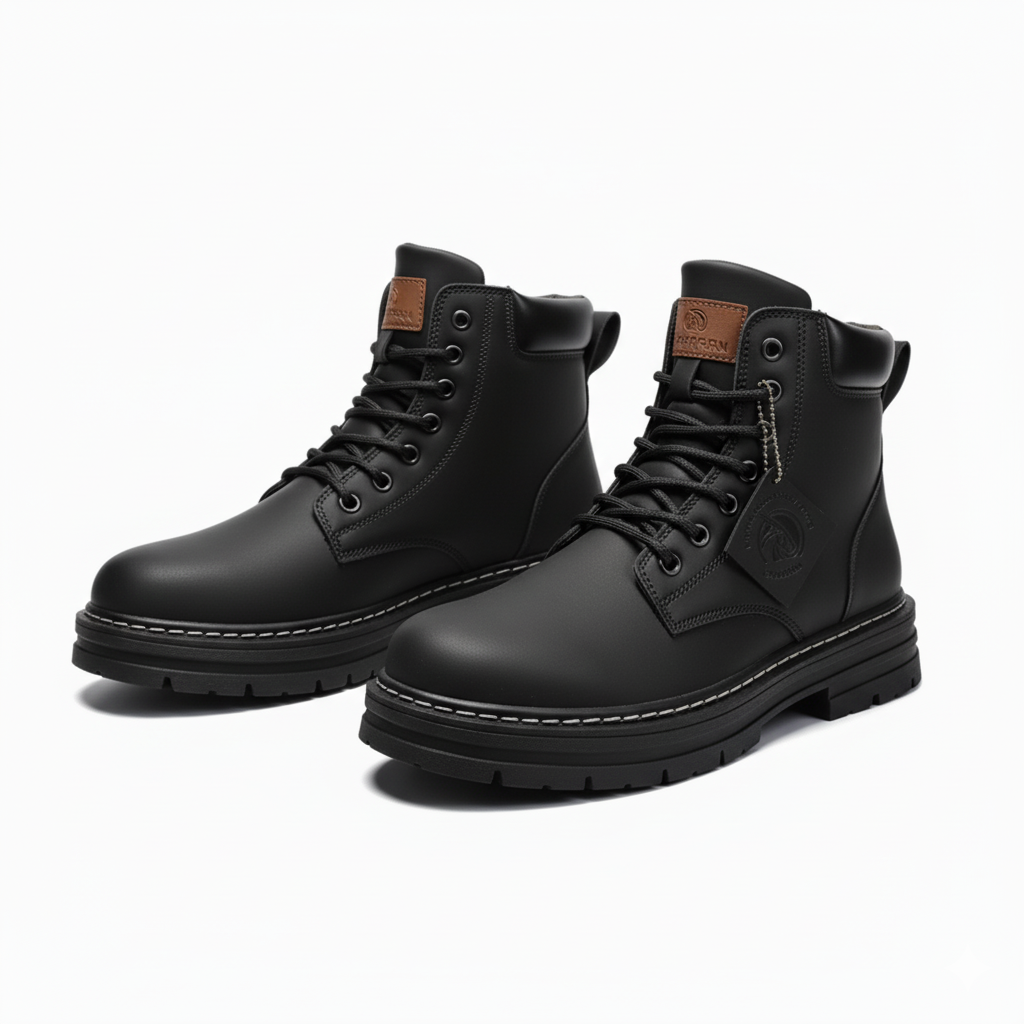 LACE-UP WORK BOOTS FOR MEN