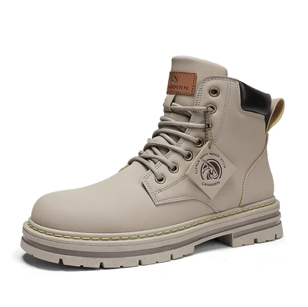 LACE-UP WORK BOOTS FOR MEN