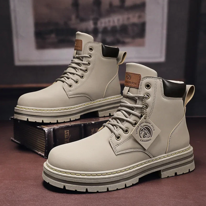 LACE-UP WORK BOOTS FOR MEN