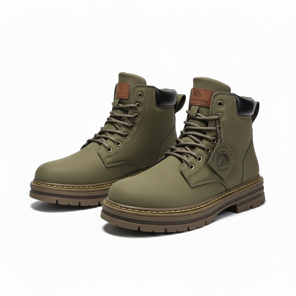 LACE-UP WORK BOOTS FOR MEN
