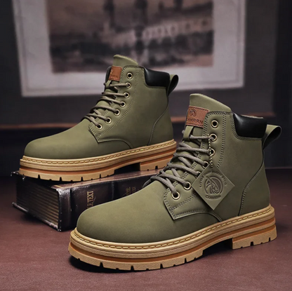 LACE-UP WORK BOOTS FOR MEN