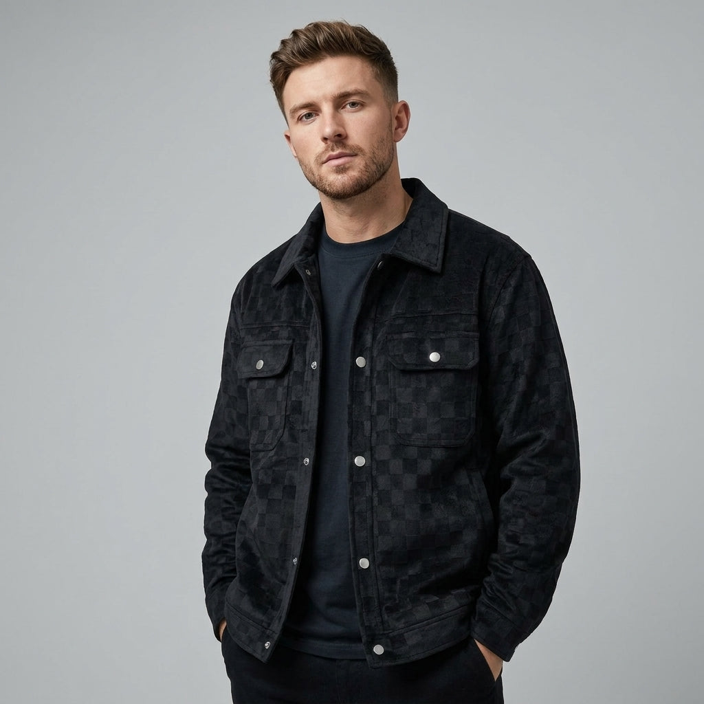 CHECKERED JACKET FOR MEN
