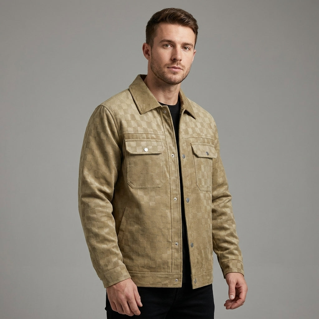CHECKERED JACKET FOR MEN