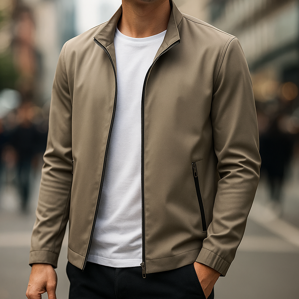 WATER-RESISTANT ZIP JACKET FOR MEN