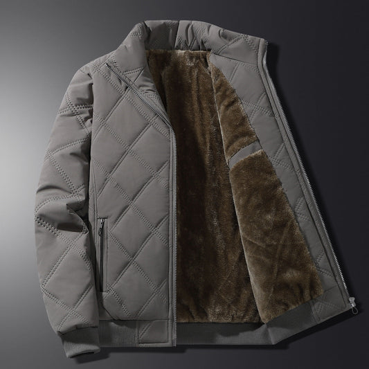 QUILTED FLEECE JACKET FOR MEN