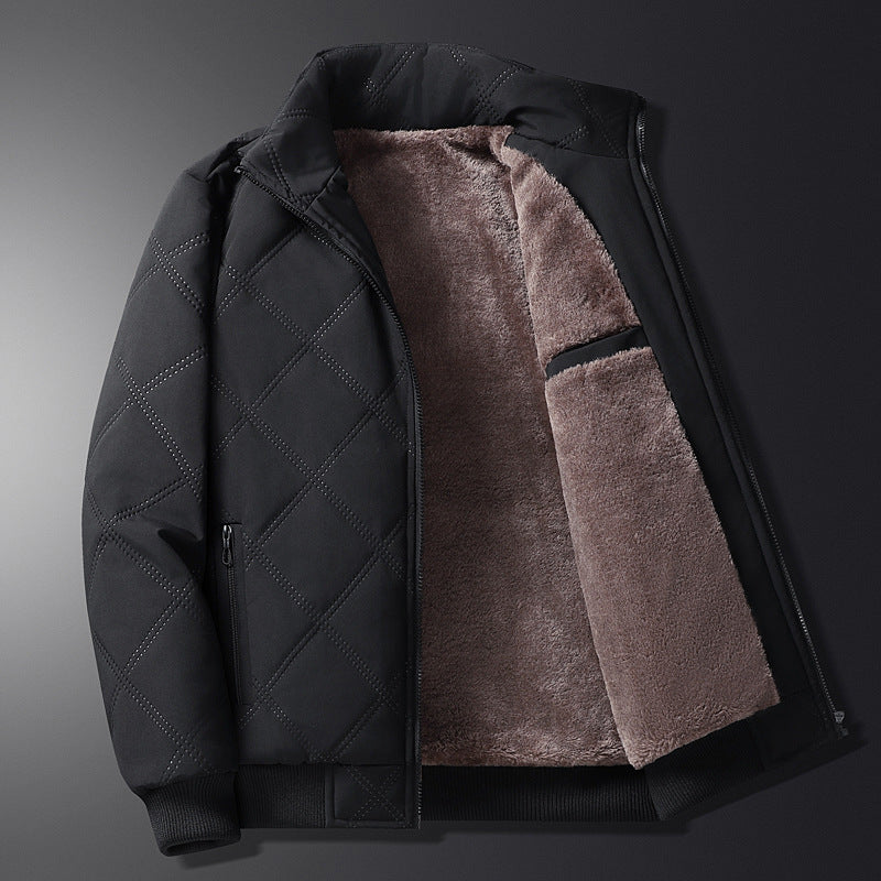 QUILTED FLEECE JACKET FOR MEN
